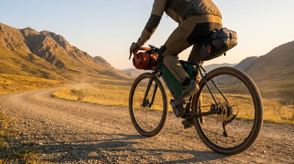 illustration du bikepacking