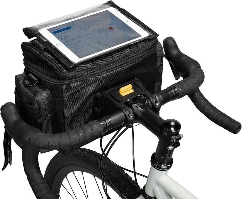 exemple dutilisation de la sacoche de guidon de velo topeak