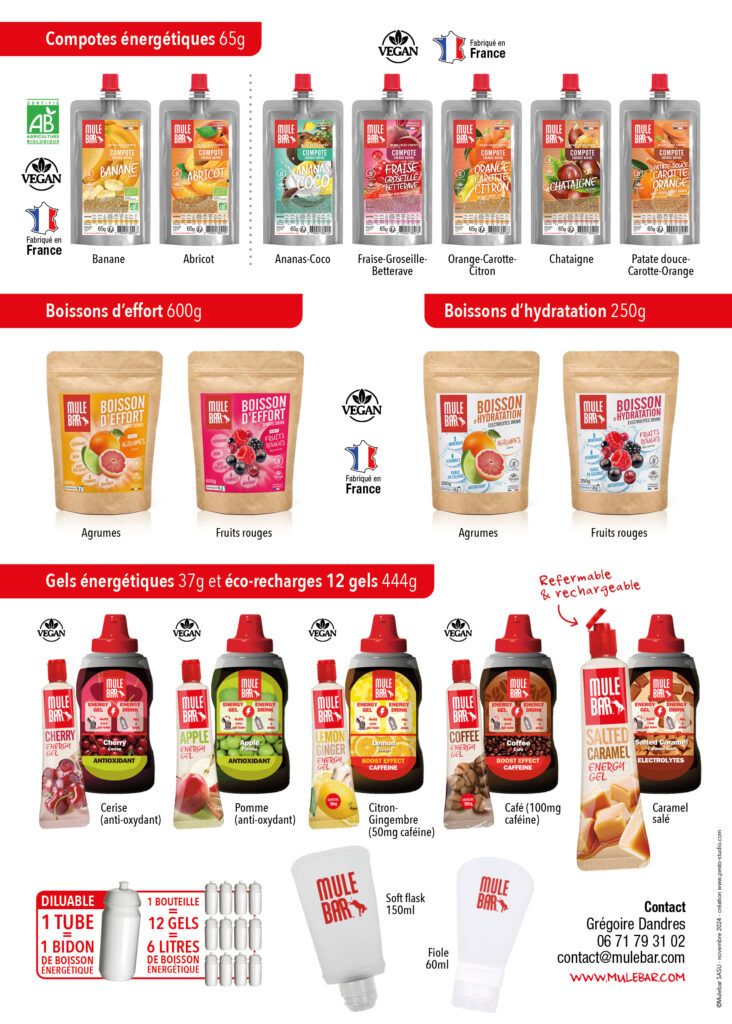 mulebar fabrique des barres energetiques pour les efforts de longue durée