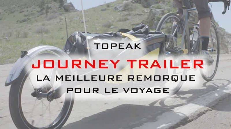 essai remorque de velo pour le voyage