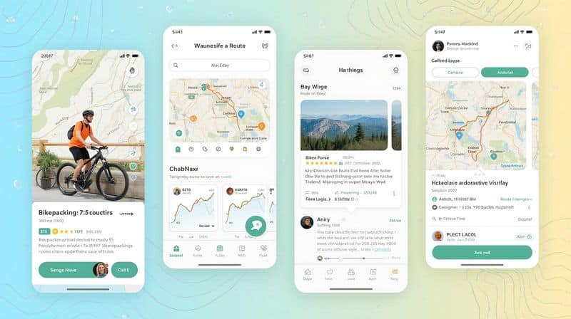 capture decran application navigation voyage a velo