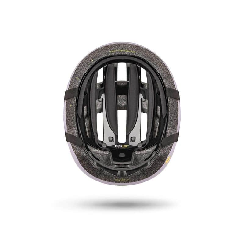 vue de l'interieur du casque de velo