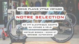 image d'un vtt electrique exposé en magasin de vélo