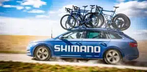véhicule d'assistance shimano du tour de france
