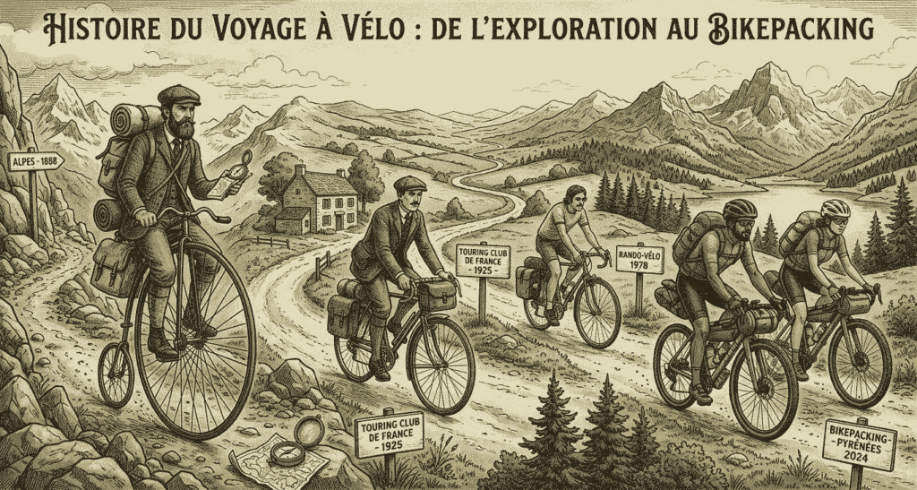 infographie evolution voyage a velo